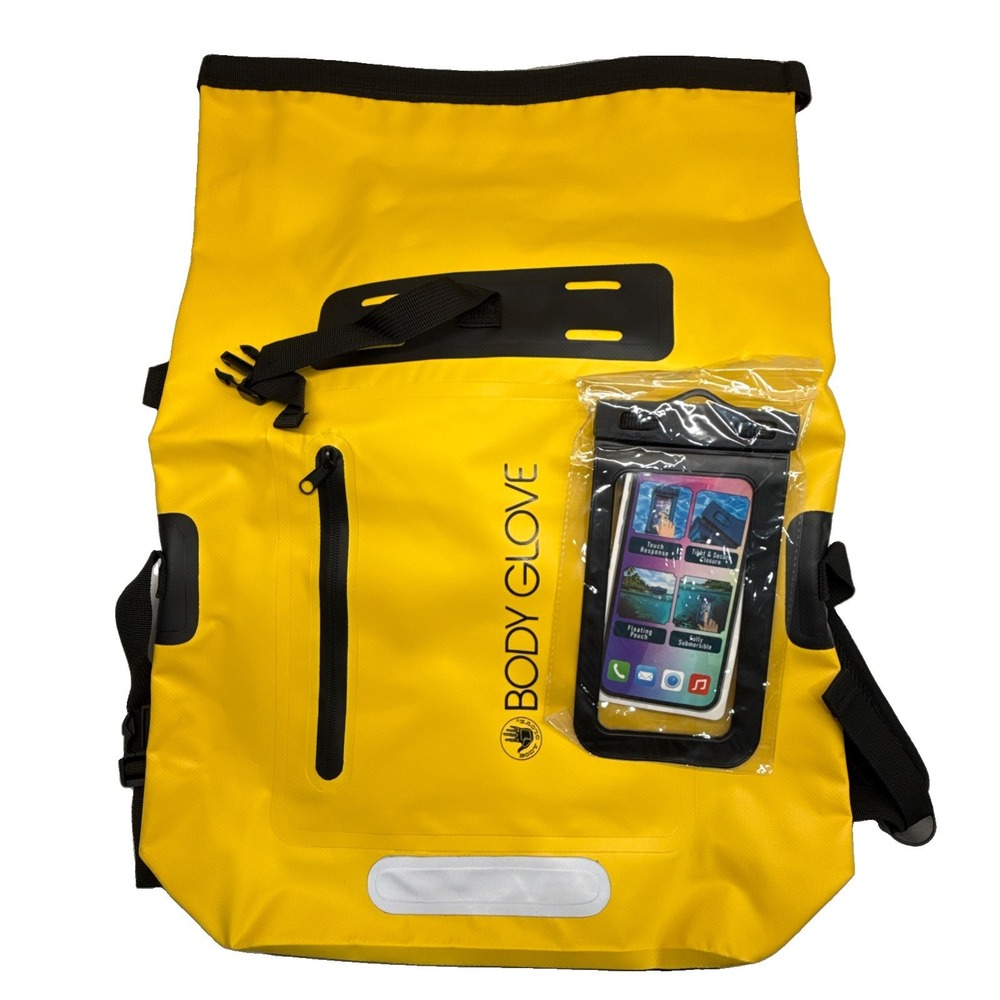 Body Glove Ultra Dry LARGE Lightweight Backpack Kayaking Bag & Cell Phone Case